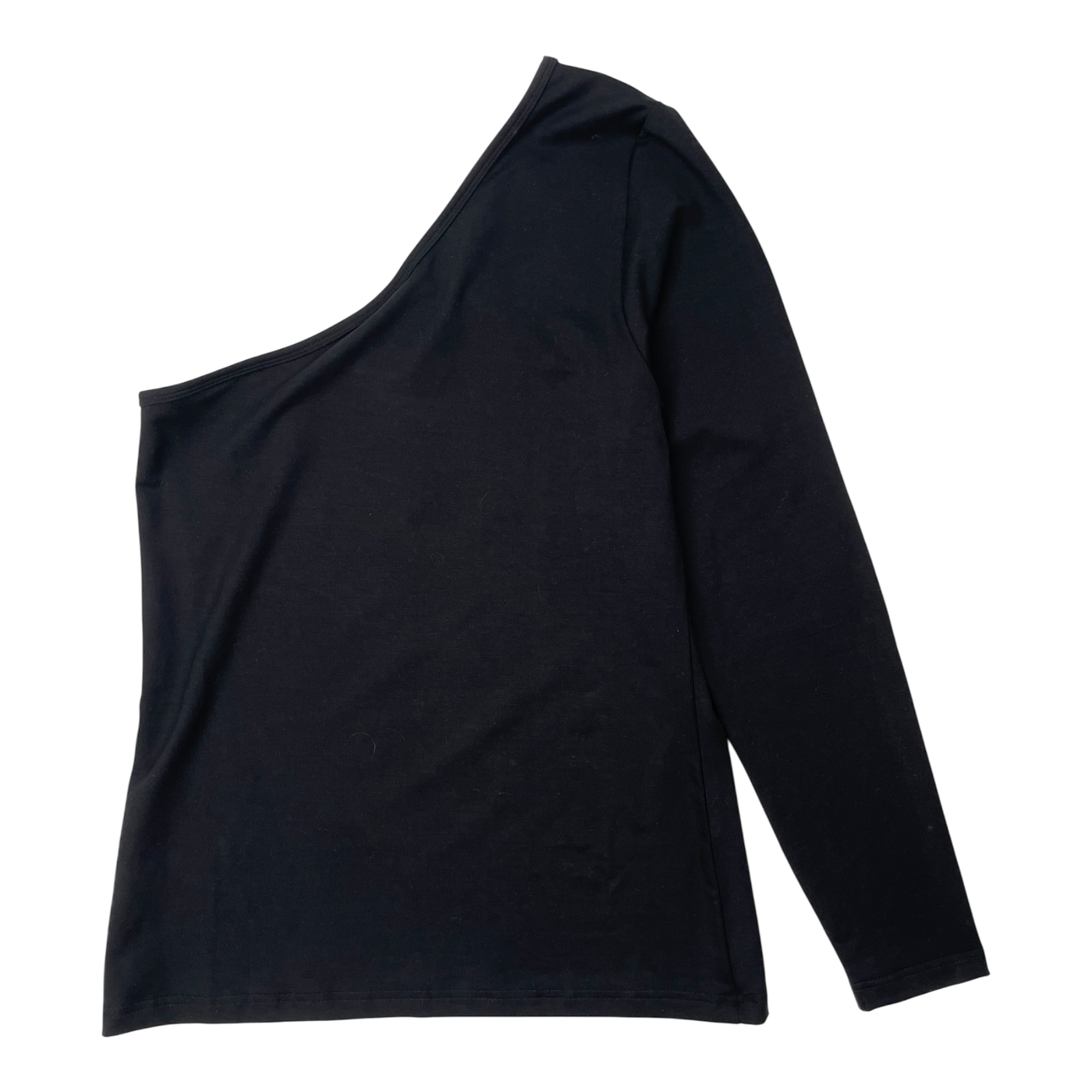 Toive one shoulder shirt, black | woman L