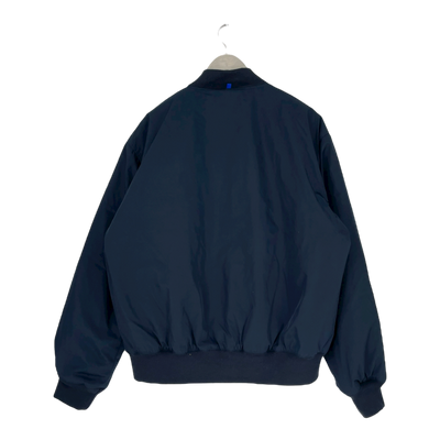 Embassy of Bricks and Logs mapes bomber jacket, navy blue | unisex L