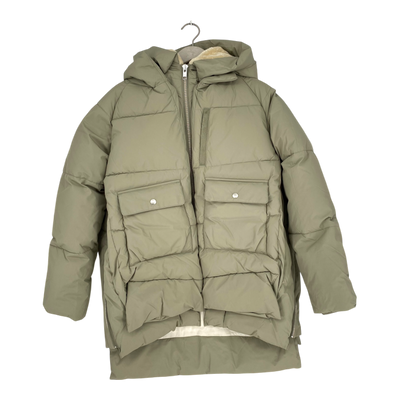 Embassy of Bricks and Logs Lyndon puffer jacket, tea green | woman S