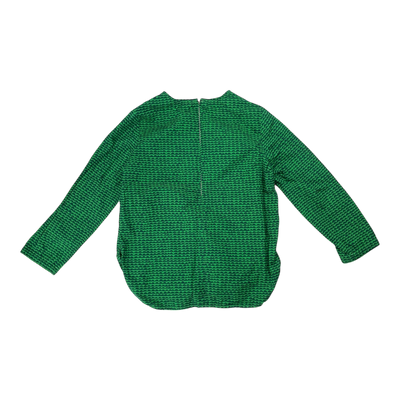 Marimekko woven poma shirt, green / black | 92/98cm