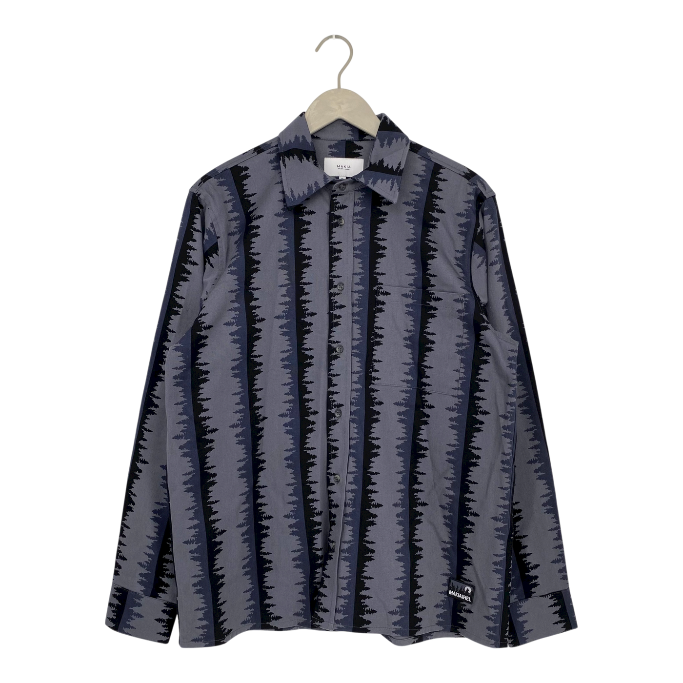 Makia shoreline woven shirt, grey | man M