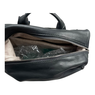 Harold's Bags leather scraper backpack, black