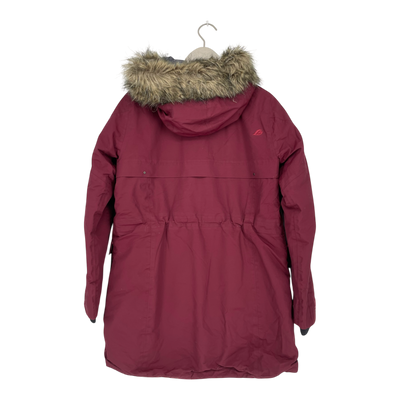 Didriksons parka, burgundy | woman 40