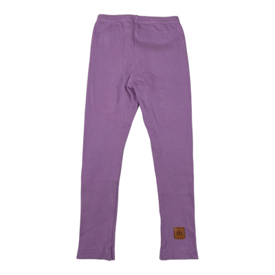 Metsola rib leggings, lavender | 110/116cm