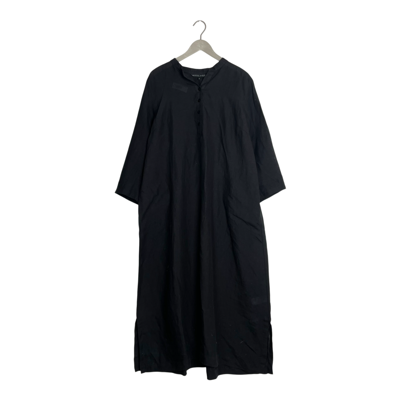 Falla linen dress, black | woman XL