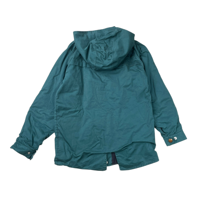 Aarre hooded parka, teal | 146/152cm