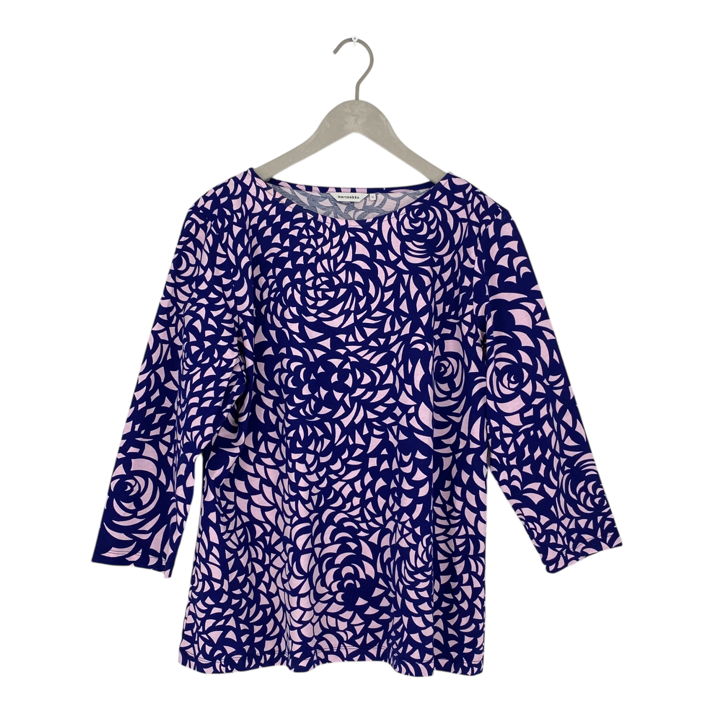 Marimekko ilma estelle shirt, pink/blue | woman XL