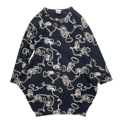 Papu kanto dress, trumpets | 110/116cm