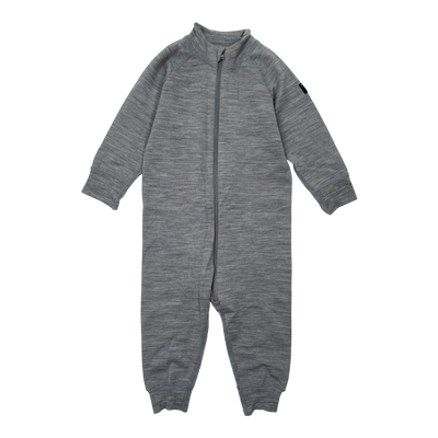 Polarn O. Pyret merino overall, grey | 80cm