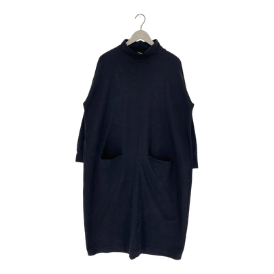 Papu giant split dress, black | woman L