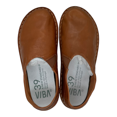VIBAe Zuma leather shoes, cognac brown | 39