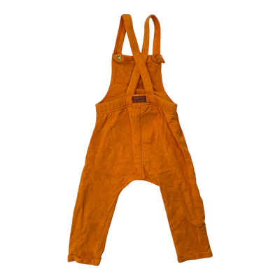 Metsola sweat dungarees, orange | 74cm