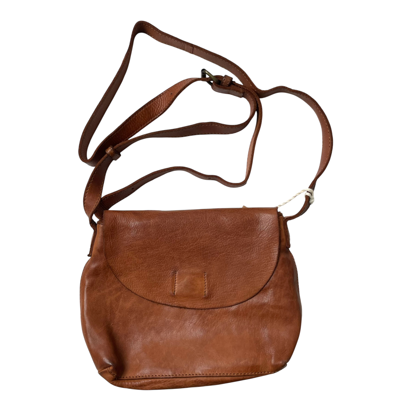 Harold's Bags leather submarine crossbag small, cognac