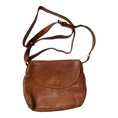 Harold's Bags leather submarine crossbag small, cognac