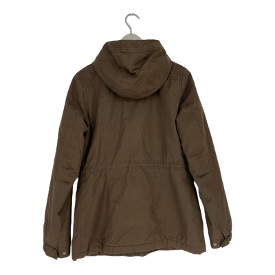 Peak Performance midseason parka jacket, brown | woman M
