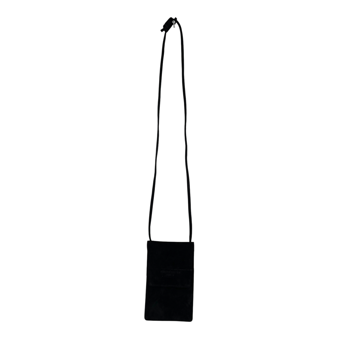 Holzrichter suede phone pocket, black
