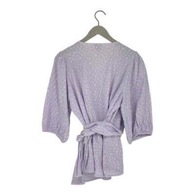 Kaiko muslin wrap blouse, lilac | woman M