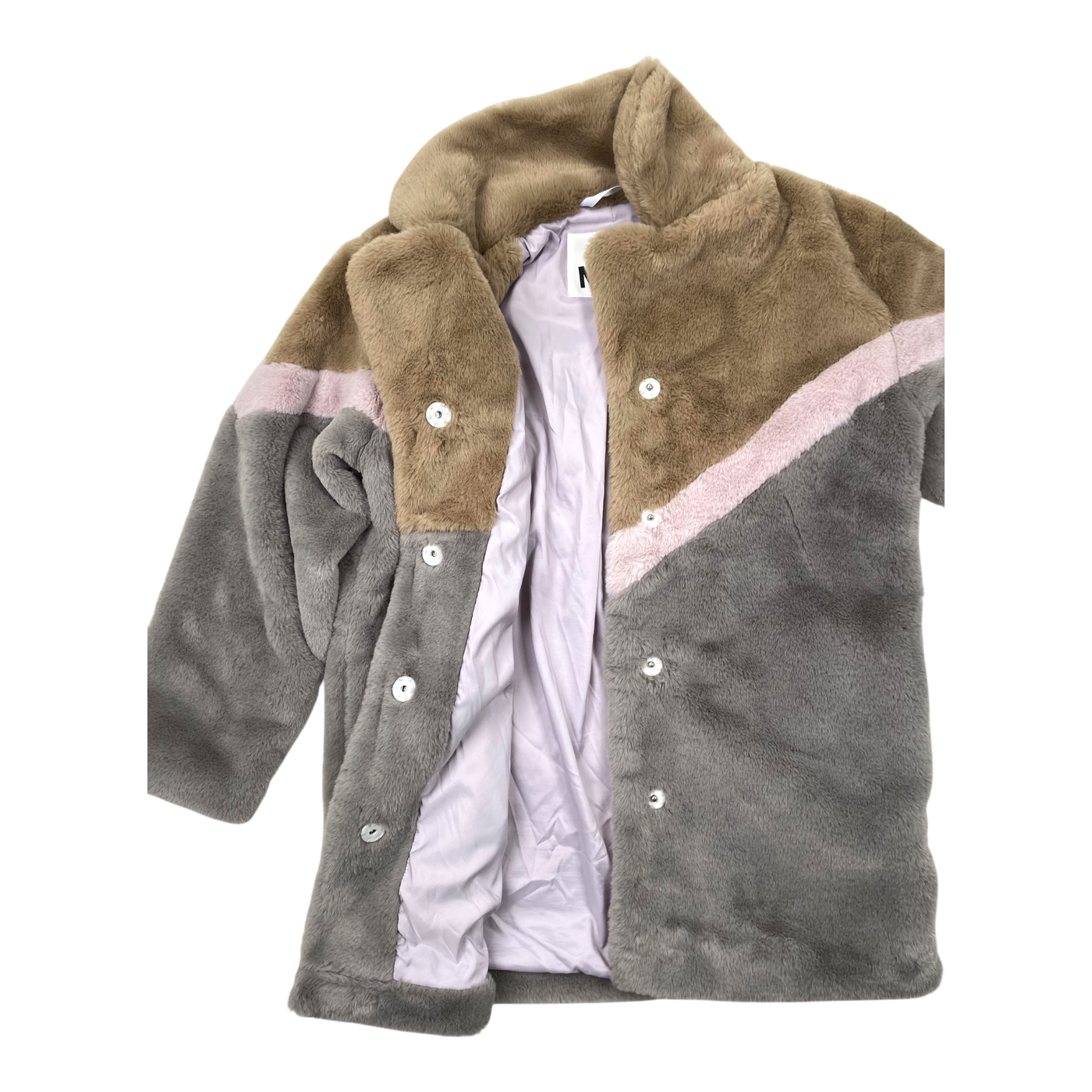 Molo haili faux fur jacket, multicolor | 152cm