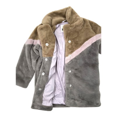 Molo haili faux fur jacket, multicolor | 152cm