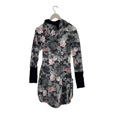 Ommellinen hoodie tunic, flower | woman M