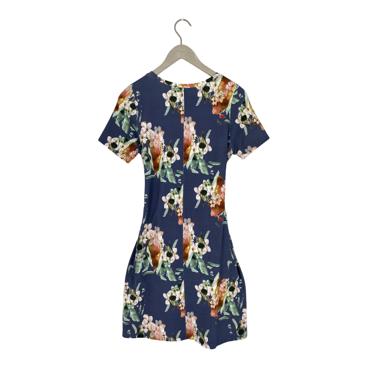 Kaiko t-shirt belted dress, blue blossom | woman S