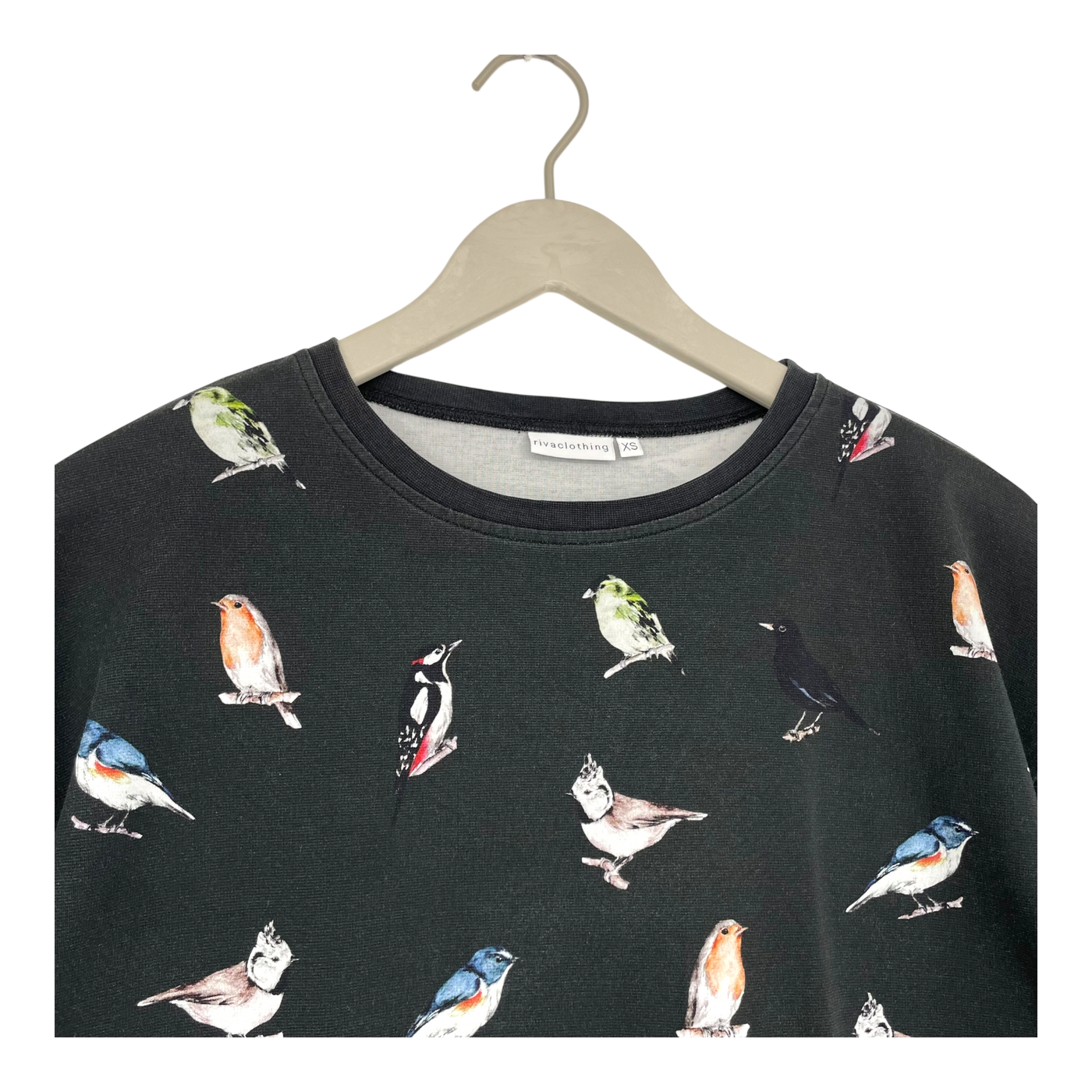 Riva Clothing muisto t-shirt dress, birds | woman XS