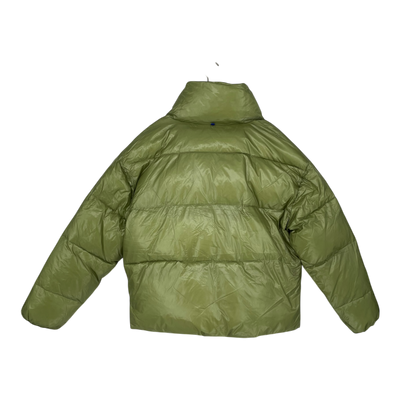 Embassy of Bricks and Logs millery puffer jacket, shiny green | unisex S
