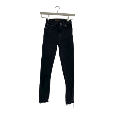 Nudie Jeans super skinny high rise jeans, dark grey | woman W24