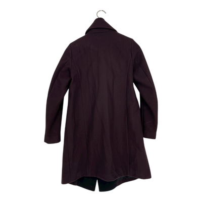 AllSaints wool coat, black/burgundy | woman 34