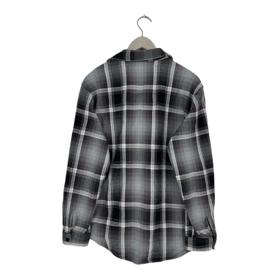 Makia cabin overshirt, black/grey | man M