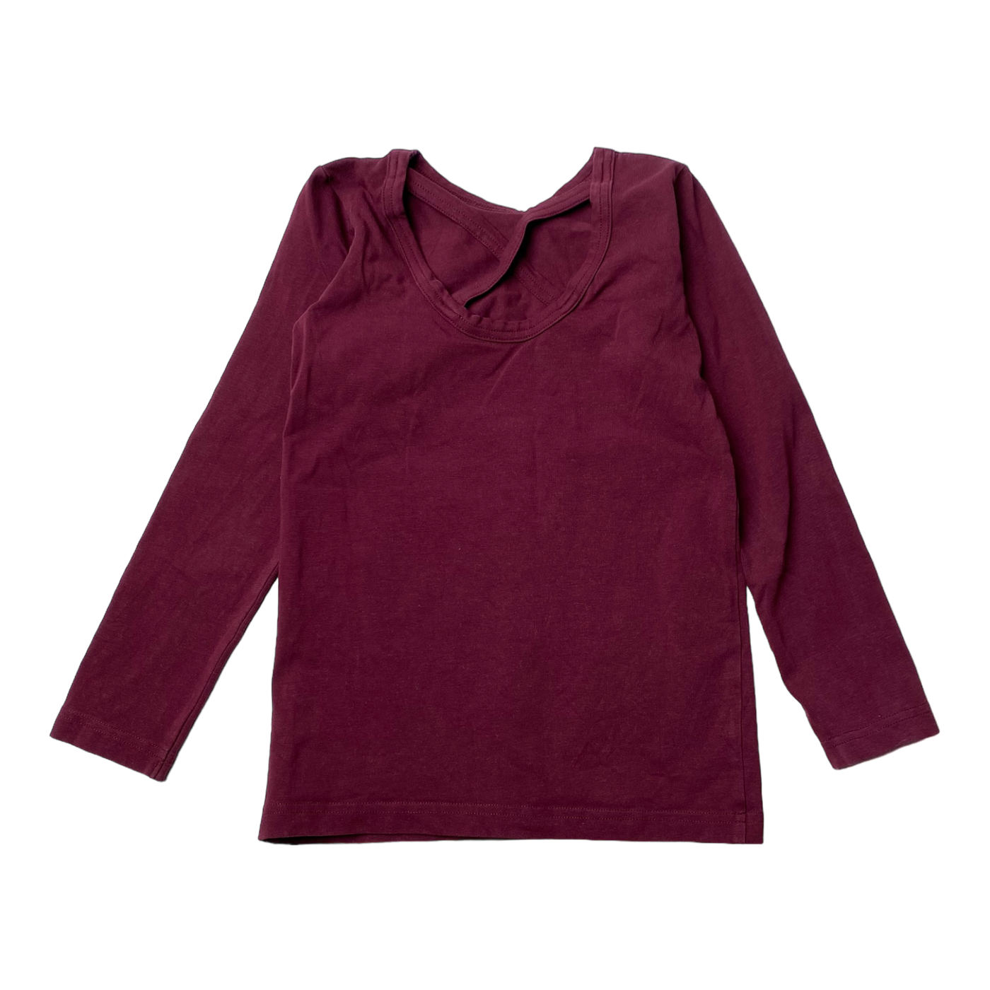 Kaiko cross shirt, wine | 122/128cm