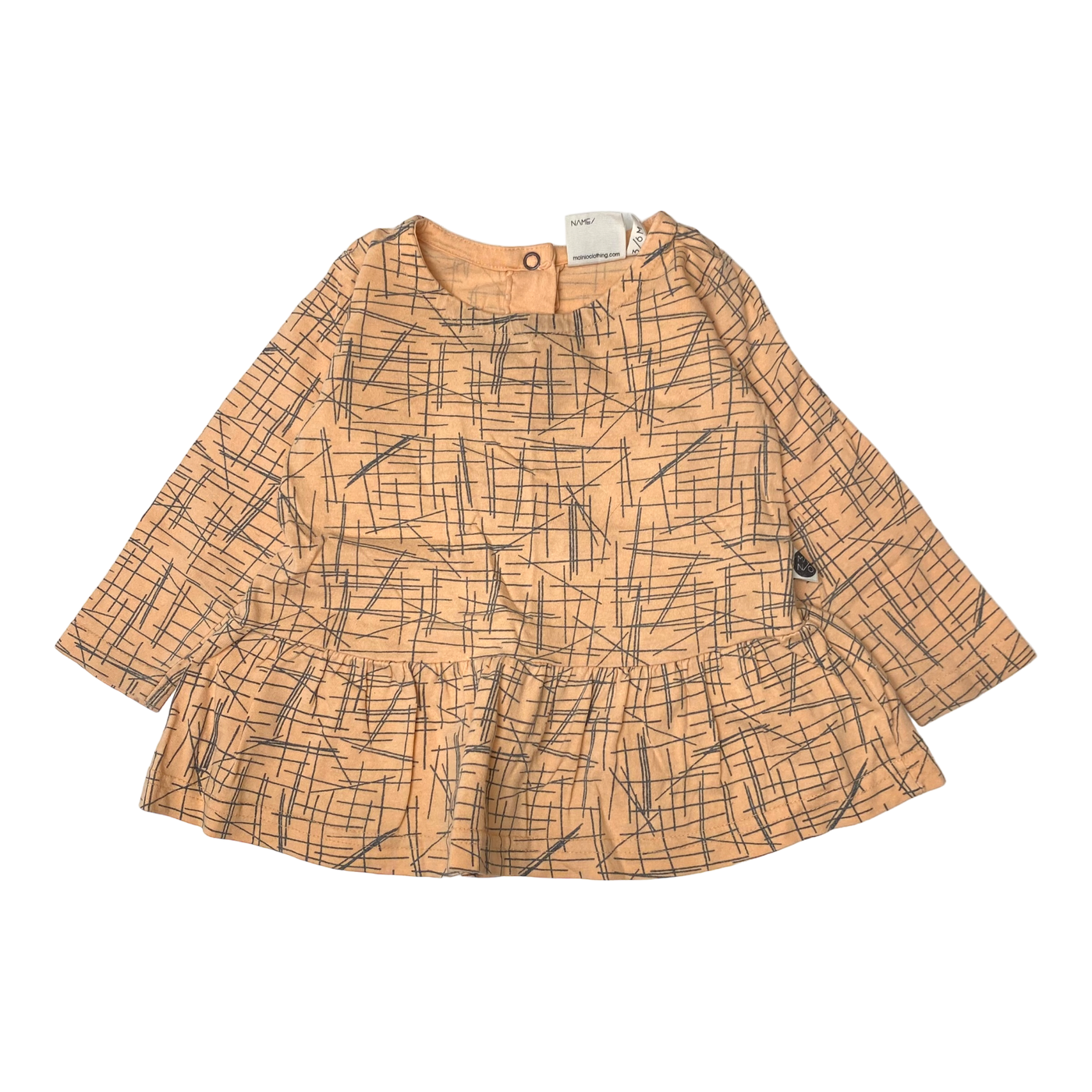 Mainio dress, peach | 62/68cm