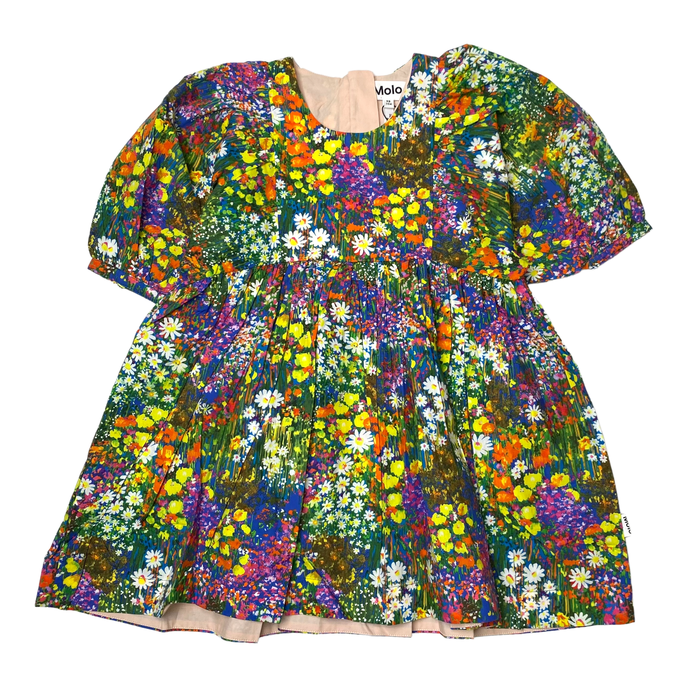 Molo woven dress, flower | 98/104cm
