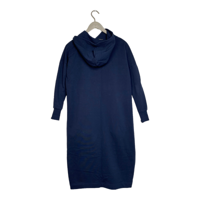 Papu giant split hoodie dress, midnight blue | woman XXS