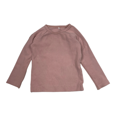 Metsola rib shirt, misty rose | 80cm