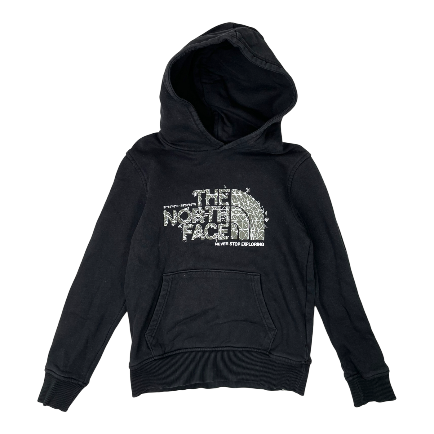 The North Face hoodie, black | junior L