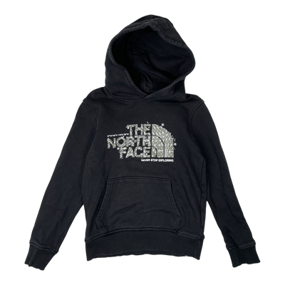 The North Face hoodie, black | junior L