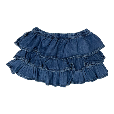 Polarn O. Pyret tiered skirt, denim blue | 104cm