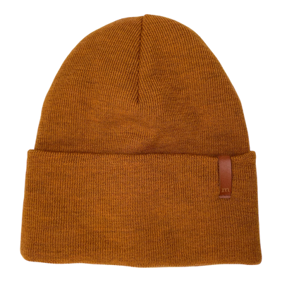 Metsola thick merino wool beanie, orange | 56/58cm