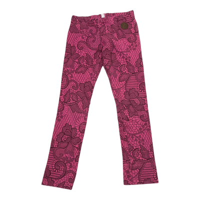 Blaa knitted leggings, hot pink | 122/128cm