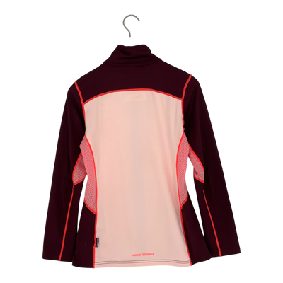 Kari Traa midlayer fleece, wine red/peach | woman S