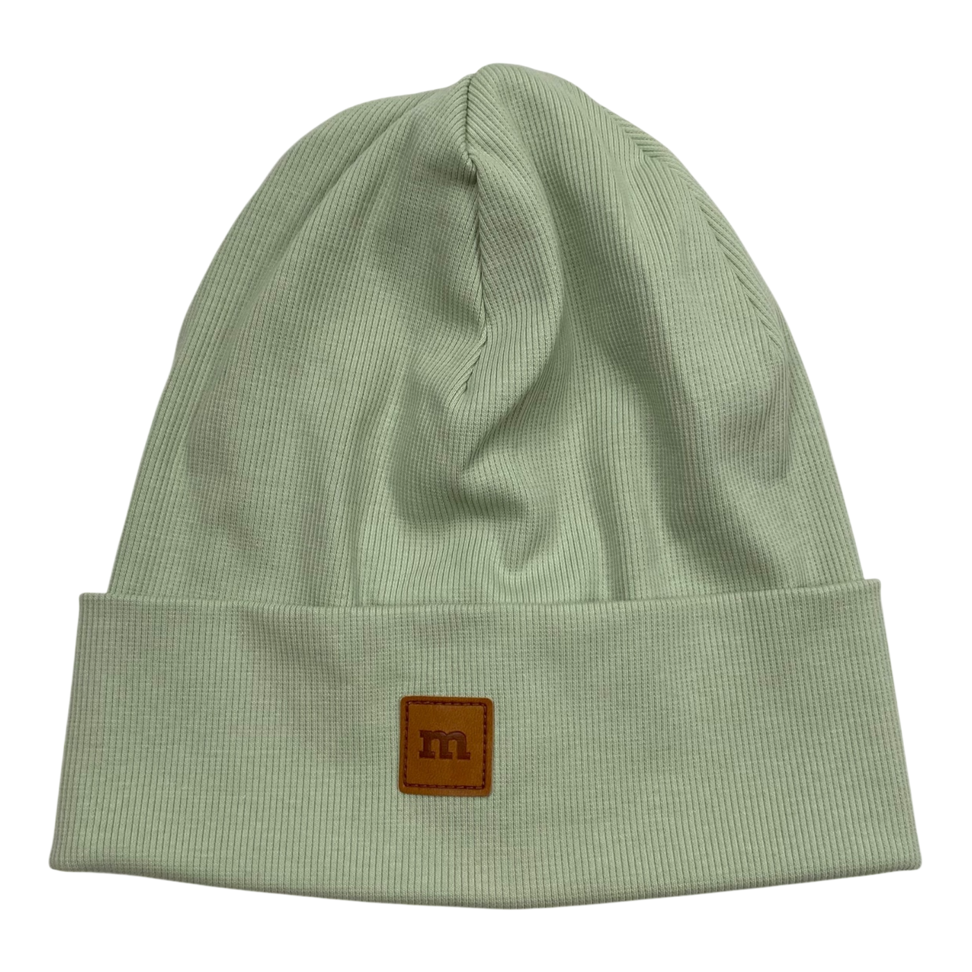 Metsola rib beanie, tea green | adult onesize