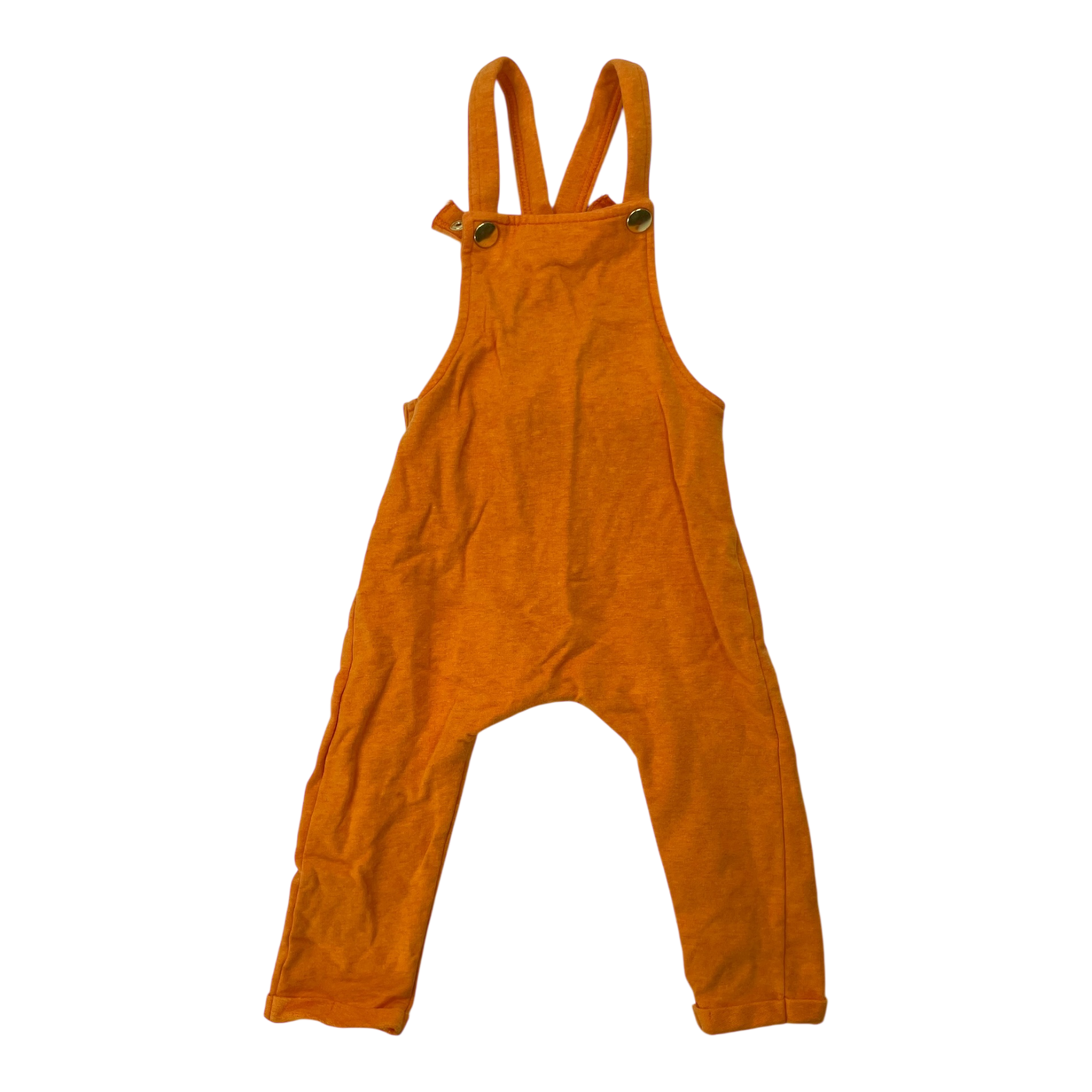 Metsola sweat dungarees, orange | 74cm