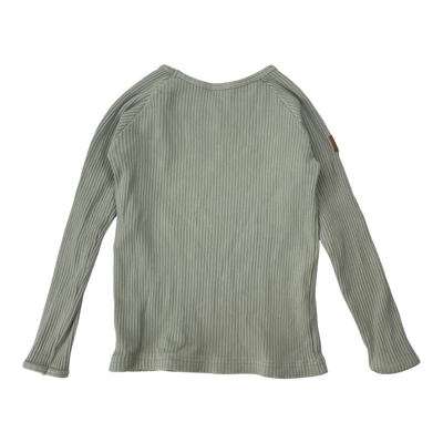 Metsola rib shirt, mint | 122/128cm