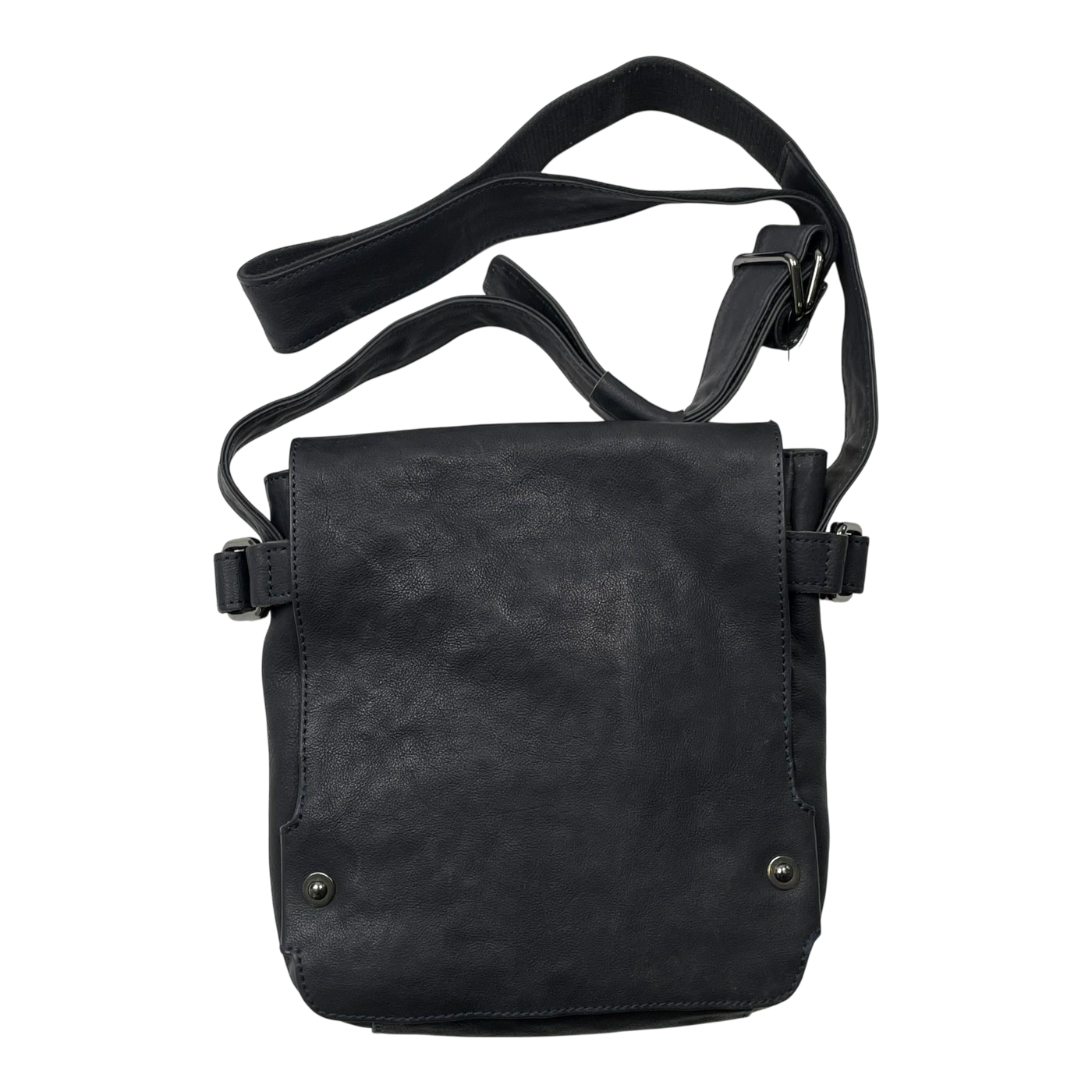 Harold's Bags leather crossbag small, midnight blue/black