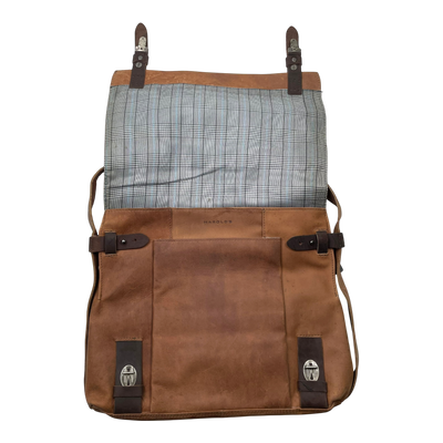 Harold's Bags leather antic heritage messenger bag L, nature