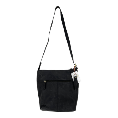 Holzrichter leather hobo bag, black/grey