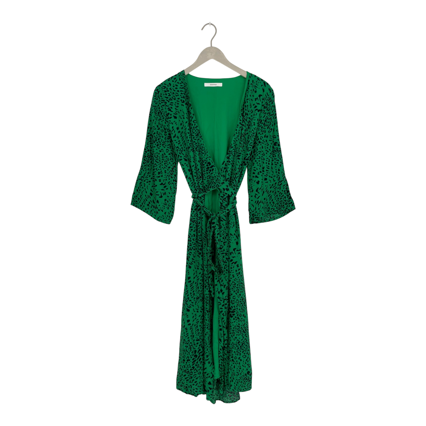 Gestuz loui wrap dress, lime | woman 38