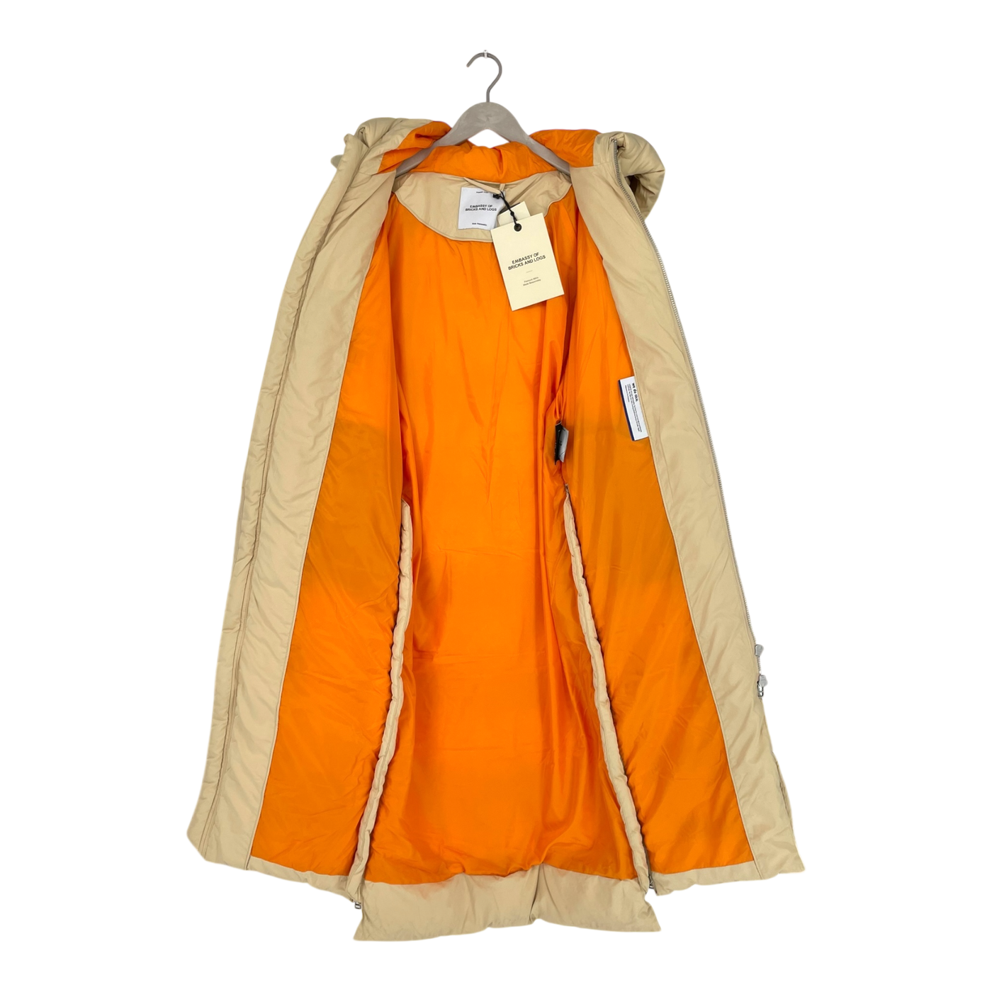 Embassy of Bricks and Logs lourdes puffer jacket, sand | unisex S