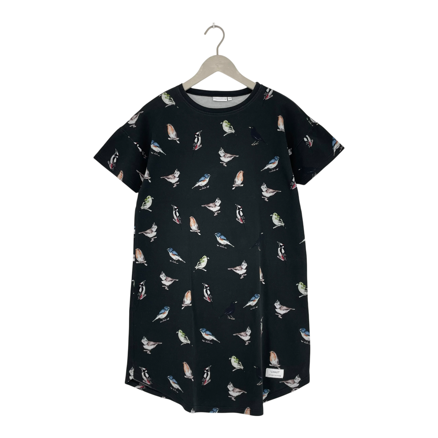 Riva Clothing muisto t-shirt dress, birds | woman XS